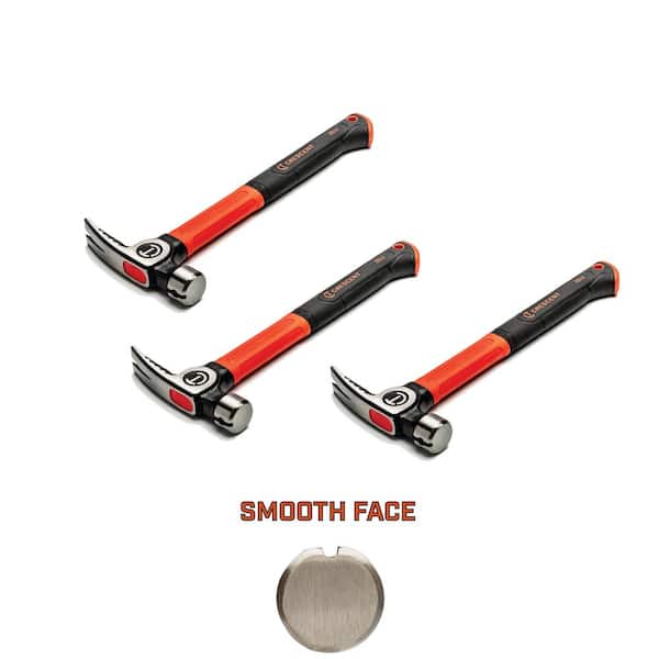 16 oz. Fiberglass General Purpose Hammer Contractors Pack (3-Piece)