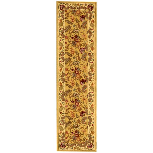 SAFAVIEH Chelsea Ivory 3 ft. x 8 ft. Border Floral Runner Rug