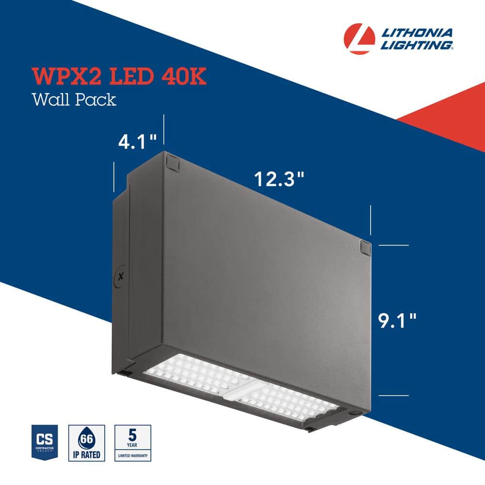 Elegant Bronze LED Wall Pack 6000 Lumens for Outdoor Perimeter Lighting