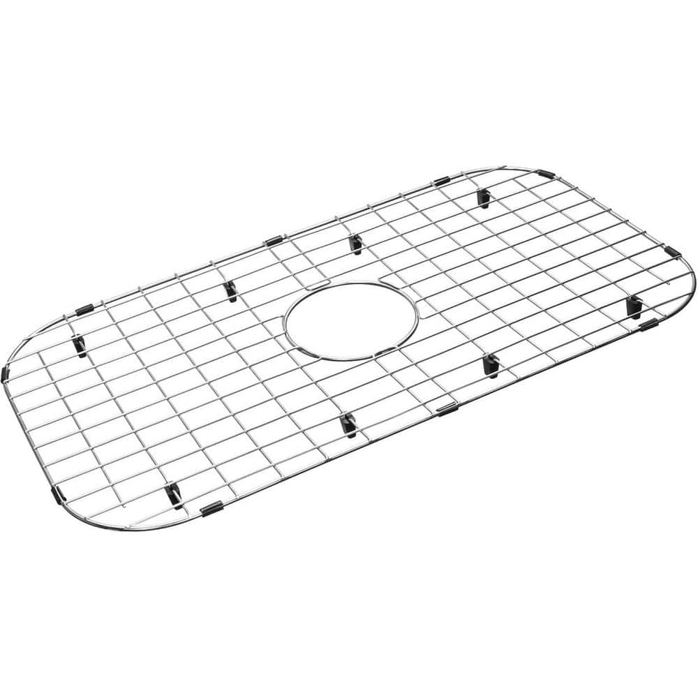 26-1/16 in. L x 14-1/16 in. W Sink Grid Protector Dish Rack, 3-1/2 in. Corn