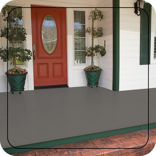 5 gal. #PPU24-21 Greyhound Low-Lustre Enamel Interior/Exterior Porch and Patio Floor Paint