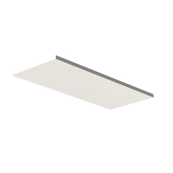 NexHome 9.8 W x 23.63 D White Laminated Decorative Wood Wall Shelf