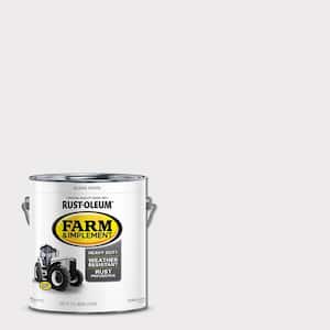 1 gal. Farm Equipment Gloss White Enamel Paint (2-Pack)