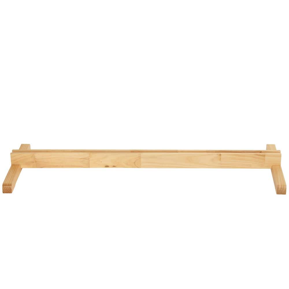 Natural Wood 3-Panel Room Divider Stand