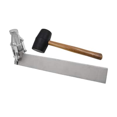 Anvil 1-1/4 in. Steel Corner Bead Tool with 24 oz. Rubber Mallet 82092