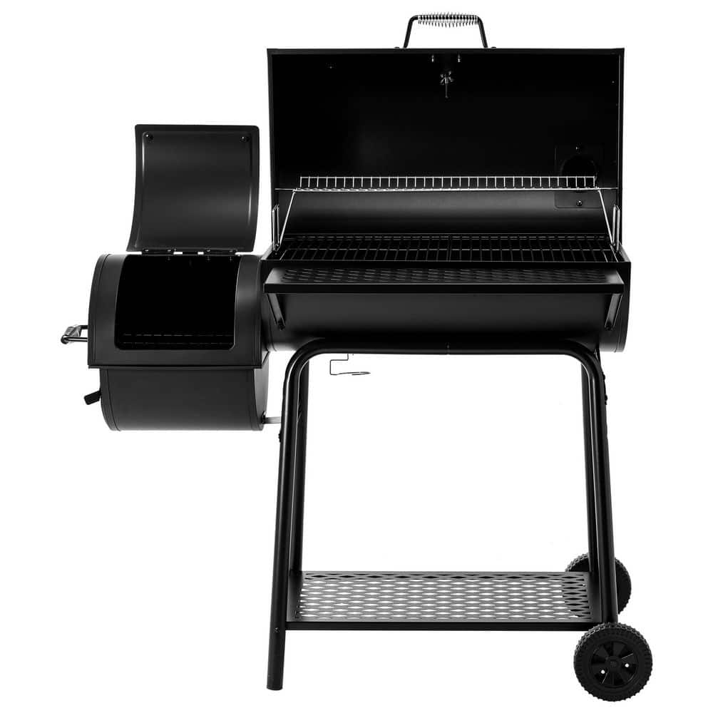 Royal Gourmet 30" Black Steel Charcoal Grill with Smoker
