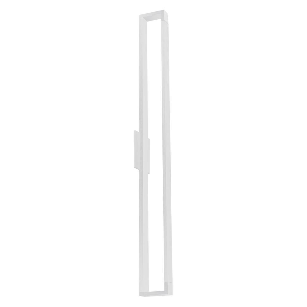 Swivel White Aluminum LED Wall Sconce with Opal Diffuser, 47.25"