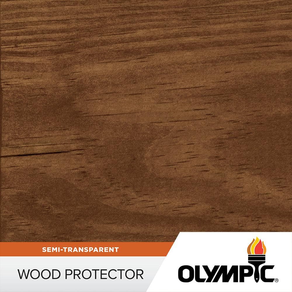 Olympic Wood Protector 1 gal. ST-2026 Teak Exterior Semi Olympic Wood Protector 1 gal. ST-2026 Teak Exterior Semi