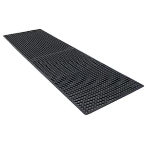 K-Series Comfort Tract Black 3 ft. x 10 ft. x 1/2 in. Grease-Resistant Rubber Kitchen Mat