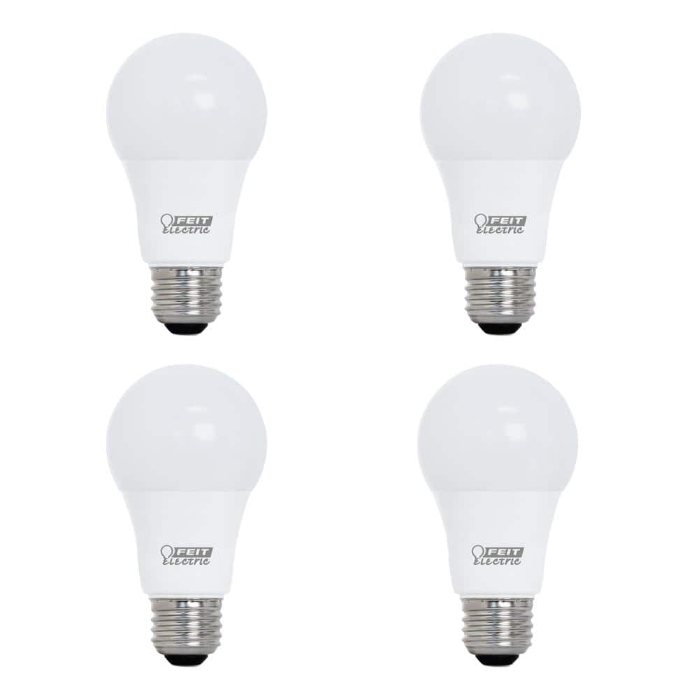 Feit Electric 40-Watt Equivalent A19 Dimmable ENERGY STAR 90+ CRI Indoor LED Light Bulb, (4-Pack) OM40DM/950CA/4 - The Home Depot