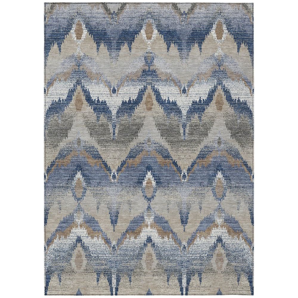 Chantille Machine Washable Indoor/Outdoor Abstract ACN2926 Navy 10 ft. x 14 ft. Area Rug price history on PriceWatchPro