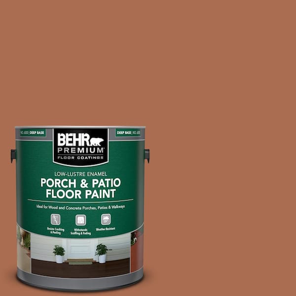 BEHR PREMIUM 1 gal. #BIC-45 Airbrushed Copper Low-Lustre Enamel Interior/Exterior Porch and Patio Floor Paint