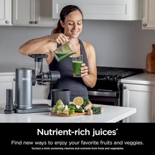 Ninja Nutribullet Slow Juicer, 24 Oz, Black