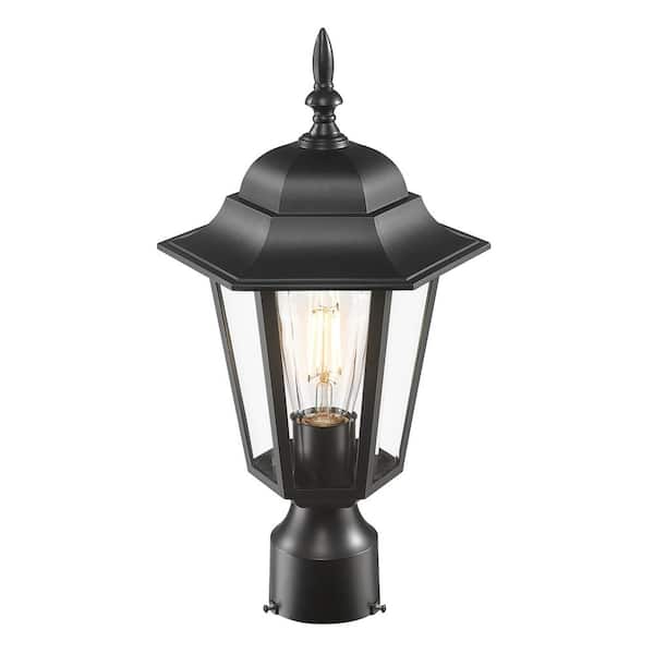 Acclaim Lighting Camelot 1-Light Matte Black Outdoor Post-Mount