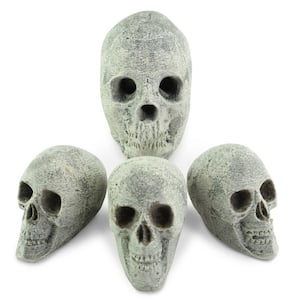 Ceramic Fire Pit Skulls Bundle Fireproof Decorations for Fire Pits and Fireplaces