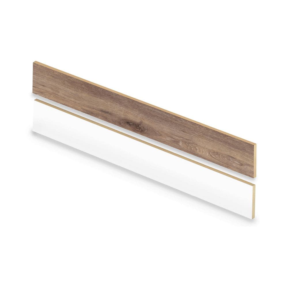 Tanned Walters Oak 47 in. L x 7.37 in. W x 12.7 mm T Vinyl Overlay Stair Reversible Riser price history on PriceWatchPro