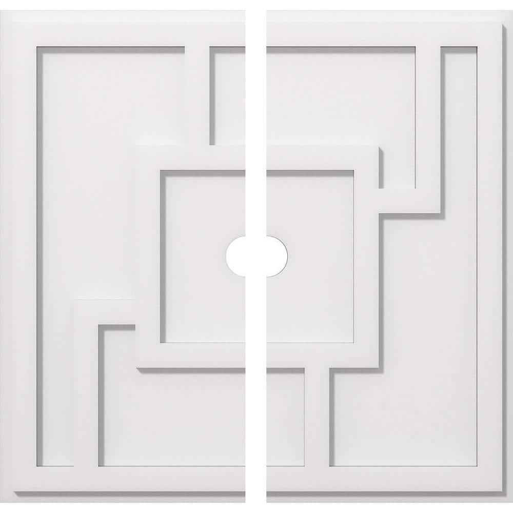 1 in. P X 8-1/4 in. C X 24 in. OD X 2 in. ID Knox Architectural Grade PVC Contemporary Ceiling Medallion, Two Piece price history on PriceWatchPro
