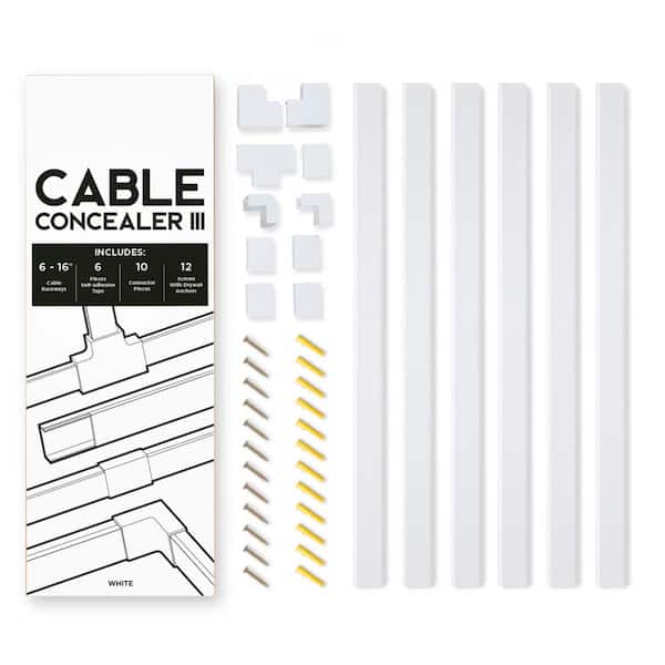 Stalwart On Wall Cable Concealer Management Kit Nngsr111 - Wall Cable Hider Home Depot