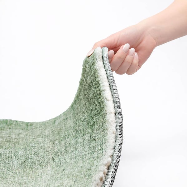 Dream Shag Premium Machine Washable Abstract ADS822 Green 10 ft. x 14 ft. Area Rug