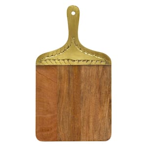 Brown Mango Wood Glam Cutting Board