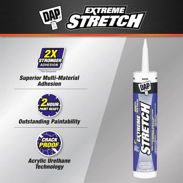 Extreme Stretch 10.1 oz. White Premium Crackproof Elastomeric Sealant