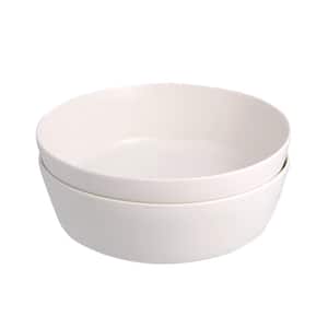 Chopin 2 Piece White Porcelain Salad Bowl Set