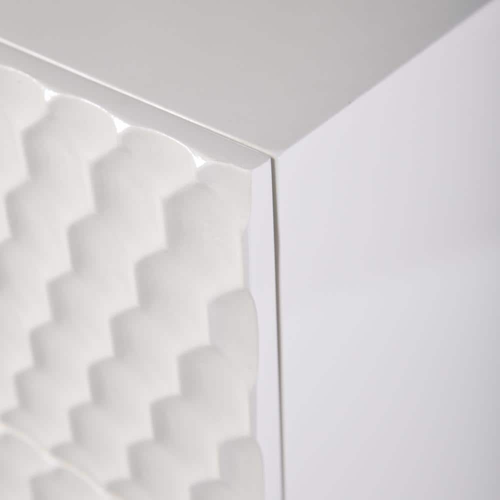 Lexi Cream and Gold Six Drawer Accent Dresser
