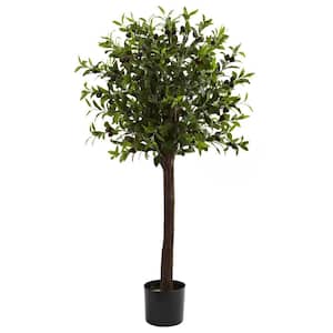 4 ft. Artificial Olive Topiary Silk Tree