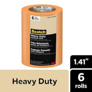 Scotch 1.41 in. x 60.1 yds. Heavy Duty Grade Masking Tape (6 Rolls/Pack)