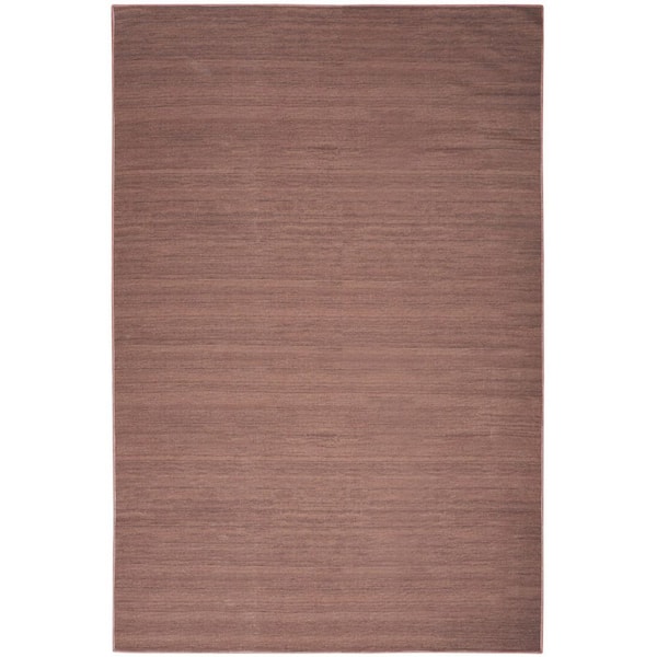 4 ft. x 6 ft. Brown Abstract Washable Area Rug