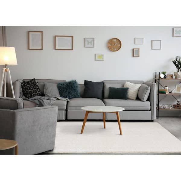 Marakai Collections 5 ft. x 8 ft. Beige Tonal/Solid Indoor Area Rug