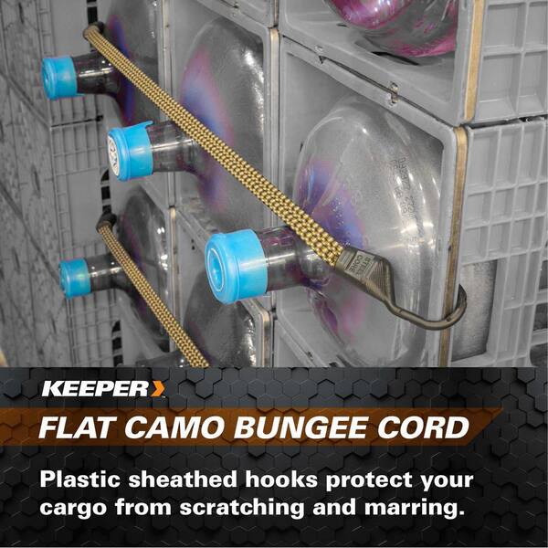 Keeper 32 in. Camo Ultra Bungee Cord with Hooks 06117 - The Home Depot