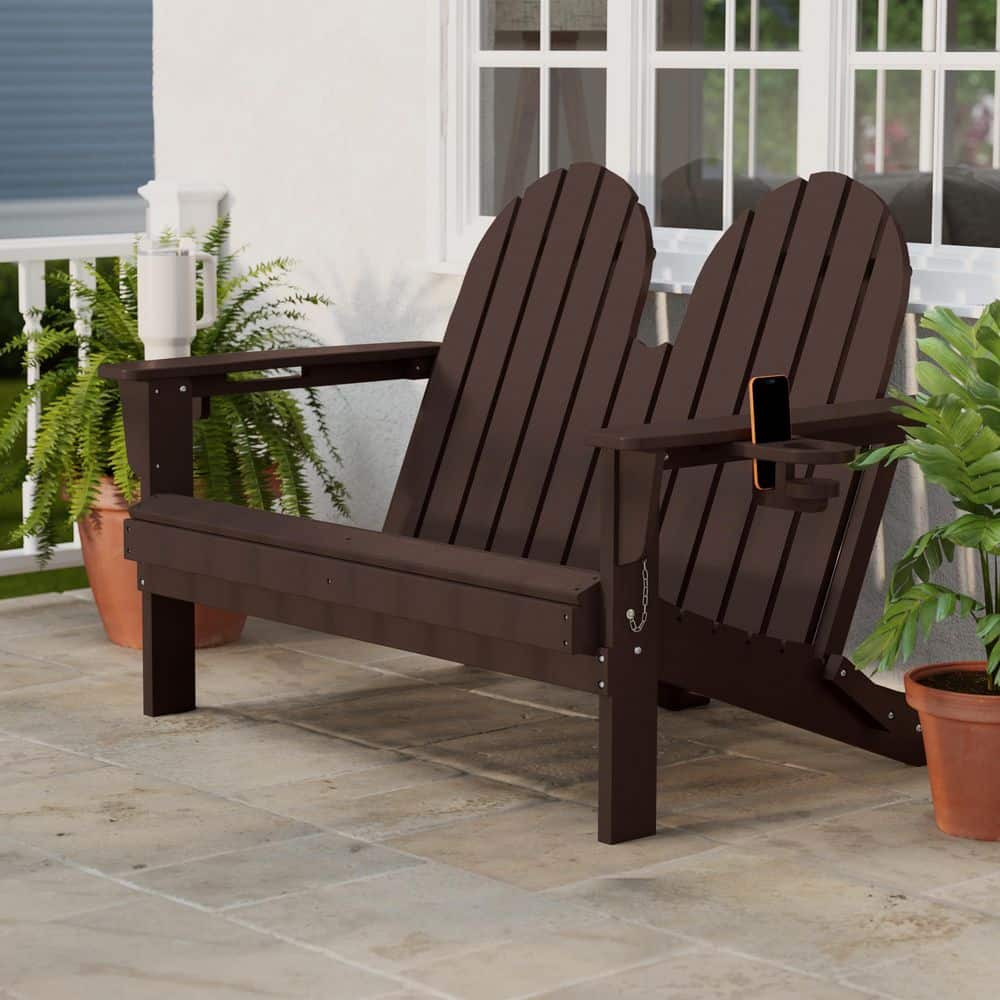 WESTIN OUTDOOR Hanniford Poly 2-Person 49 in. Plastic Outdoor