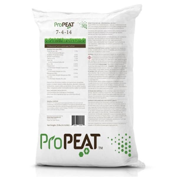 PROPEAT 25 lbs. 5,445 sq. ft. Lawn Fertilizer (7-4-14)