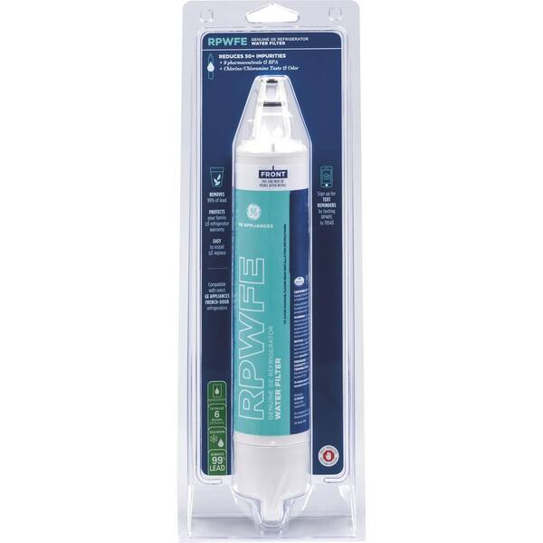 Ge Genuine Rpwfe Replacement Water Filter For Compatible Ge Refrigerators Rpwfe The Home Depot