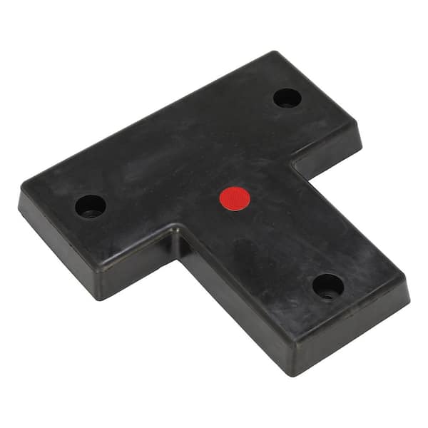 Vestil 3 in. x 22 in. x 22 in. Specialty T-Shaped Molded Bumper
