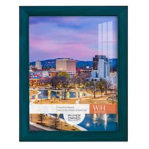 Woodgrain 8 in. x 10 in. Ocean Blue Picture Frame