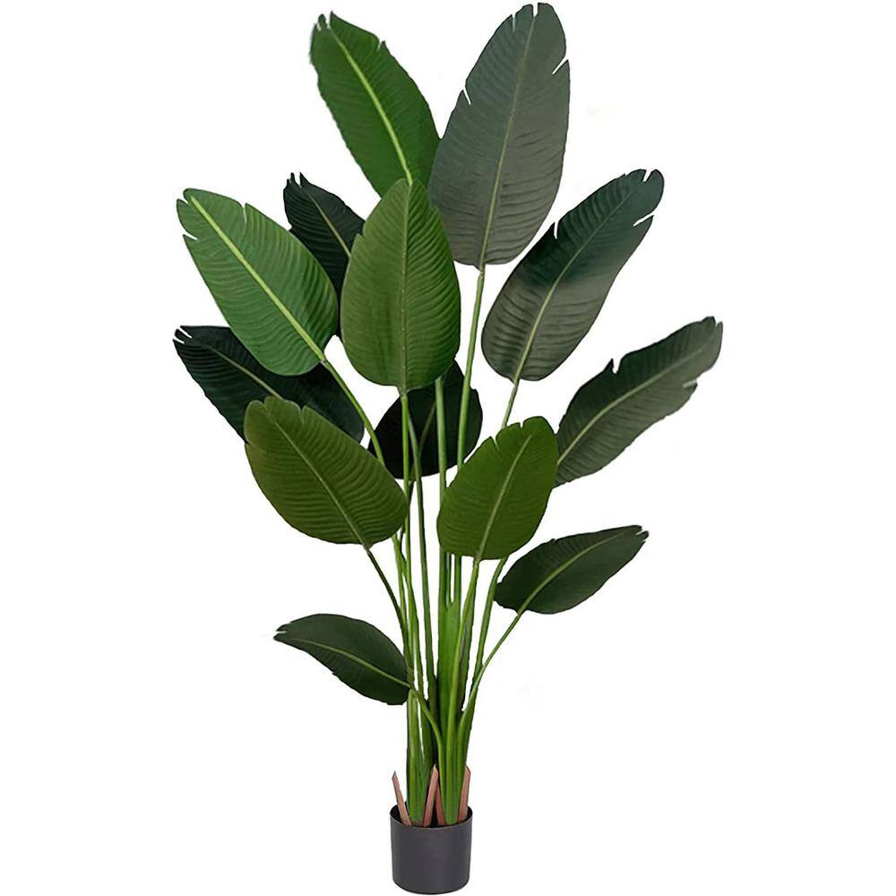 Cubilan 70 in Green Artificial Bird of Paradise Plant in Pot 0943SS7MD ...