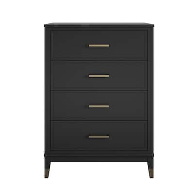 Westerleigh Black, 4-Drawer, 30 in. W Dresser