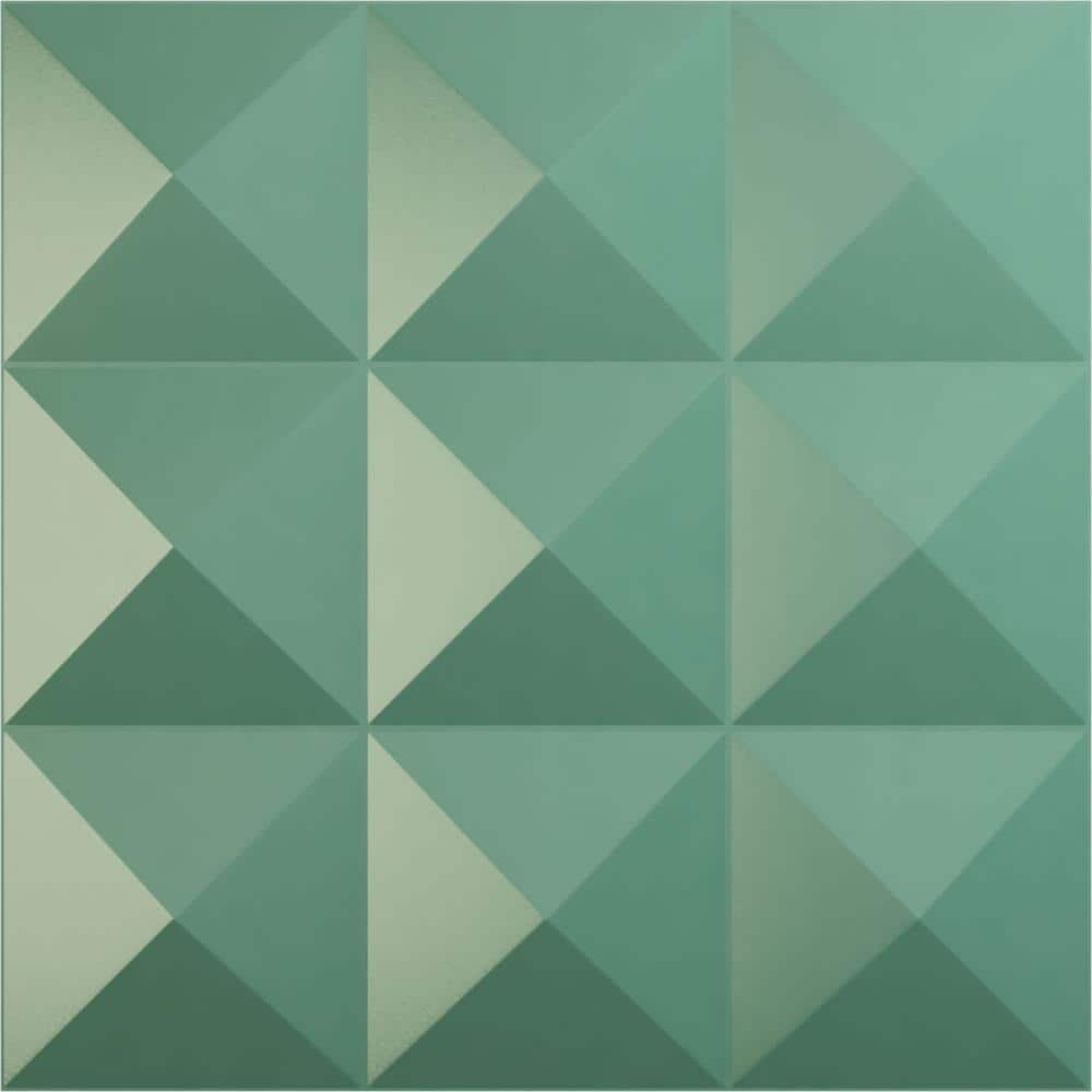Benson Sea Mist 1-1/3 in. x 1-5/8 ft. x 1-5/8 ft. Green PVC Decorative Wall Paneling 12-Pack price history on PriceWatchPro