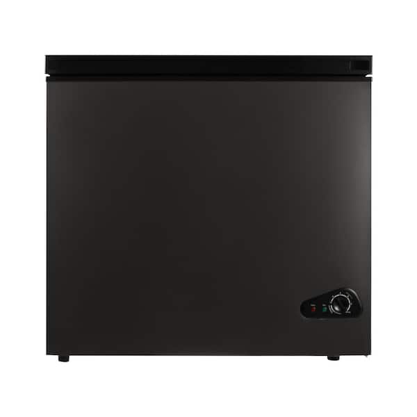 JEREMY CASS 20.48 in. 7.1 cu. ft. Manual Defrost Chest Freezer with 1-Basket in Black