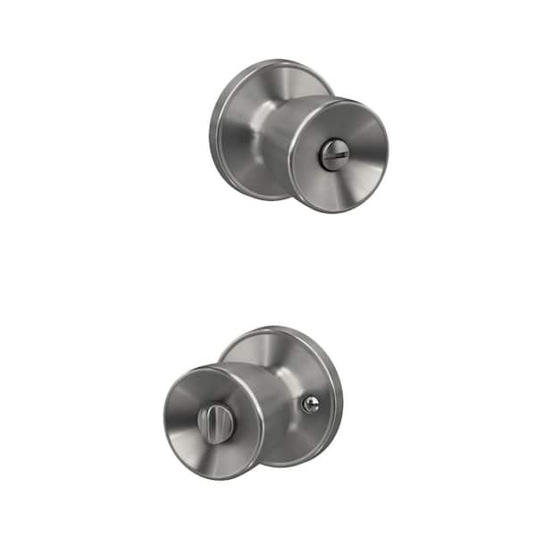 Banyan Satin Stainless Steel Privacy Bed/Bath Door Knob