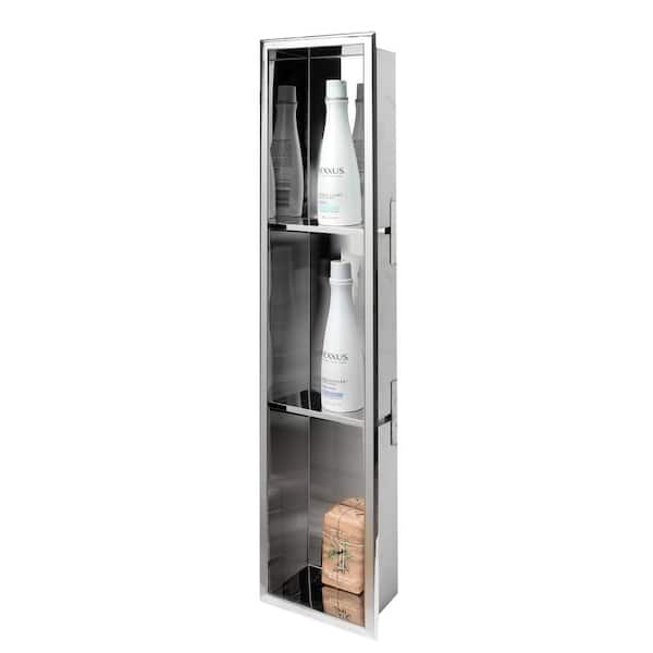 ALFI BRAND 36 in. x 8 in. x 4 in. Shower Niche in Polished Stainless Steel  ABN0836-PSS - The Home Depot