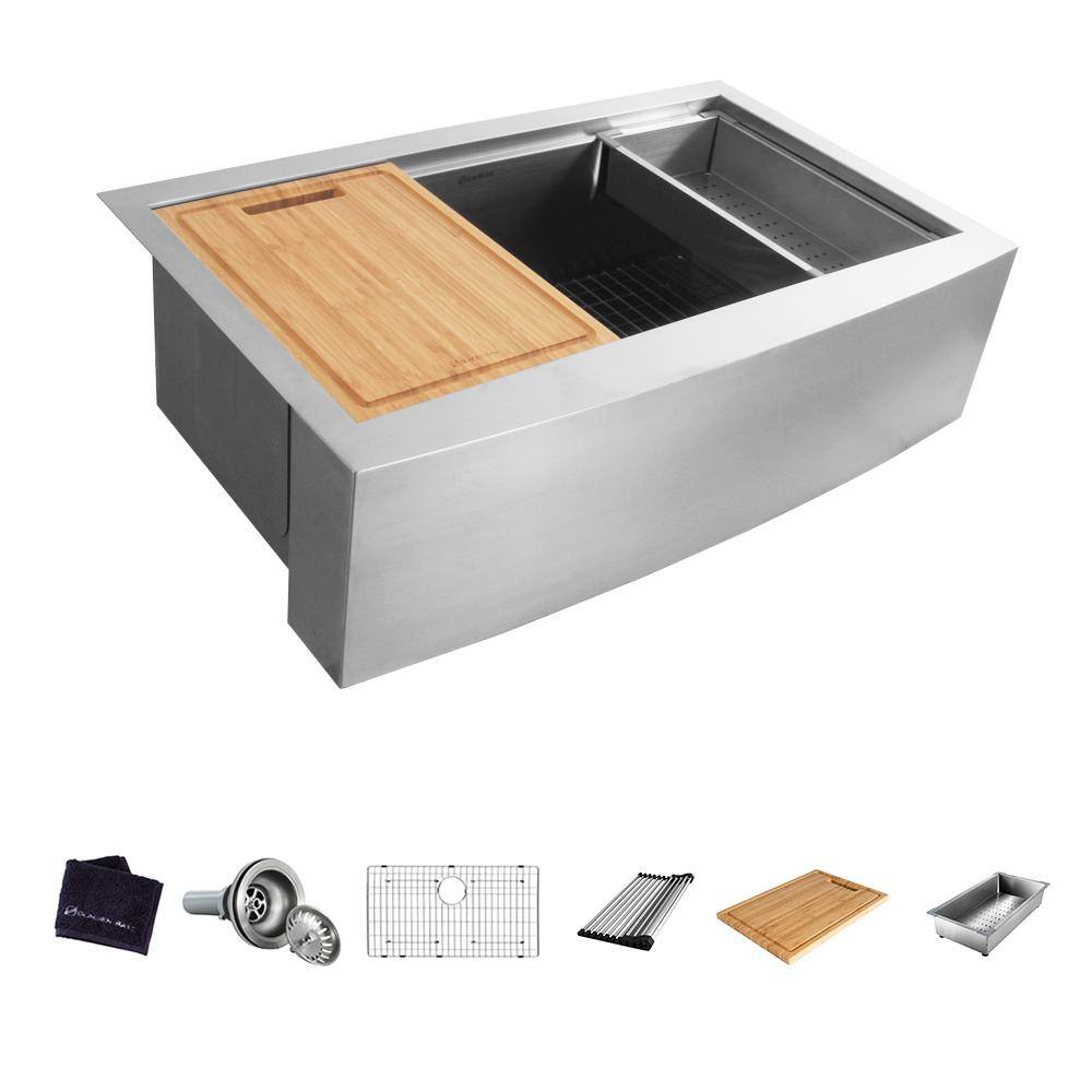 farmhouse sinks at home depot