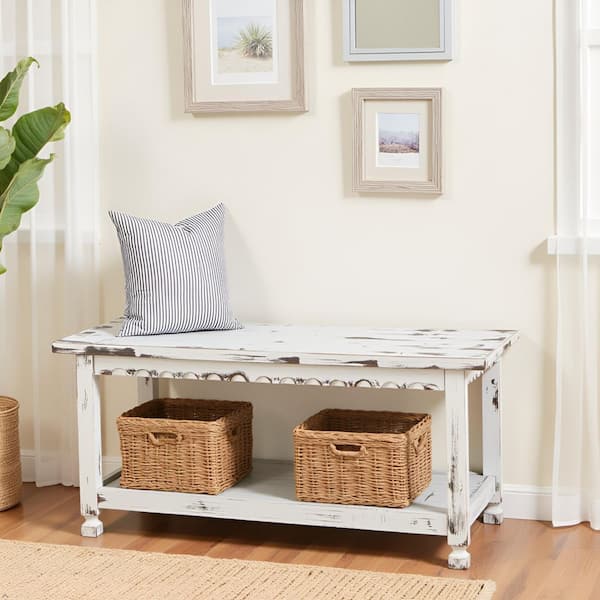 Alaterre Furniture Country Cottage 36 in. Solid Wood Entryway