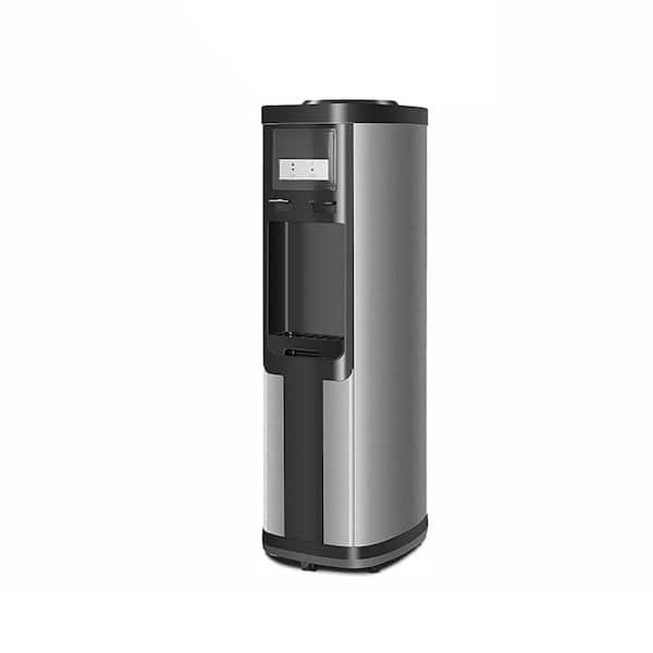 Amucolo 3-5 Gal. Top Loading Quiet Hot and Cold Water Dispenser Cooler with Child Safety Lock, ETL Listed