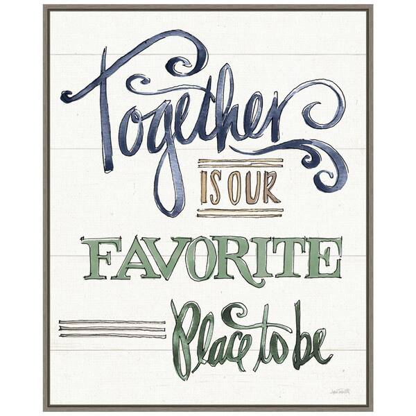 Amanti Art 22 .50 in. x 27.75 in. Country Love VI Together Mother's Day Holiday Framed Canvas Wall Art