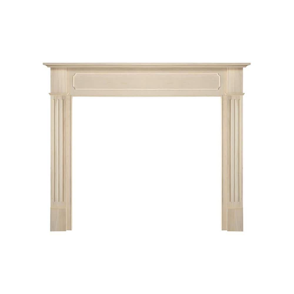 48 in. x 42 in. Unfinished Paint and Stain Grade Interior Opening Full Surround Fireplace Mantel price history on PriceWatchPro
