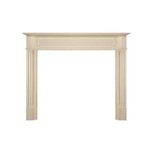 48 in. x 42 in. Unfinished Paint and Stain Grade Interior Opening Full Surround Fireplace Mantel