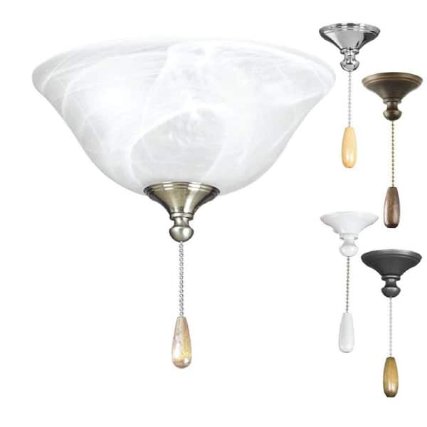 Fan Light Kits Collection 2-Light Unfinished Ceiling Fan Light Kit